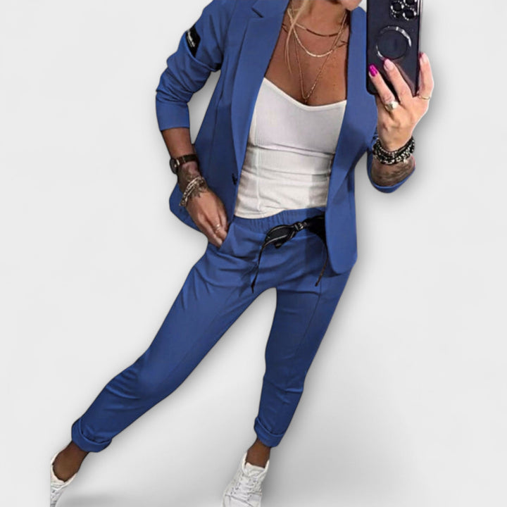 Malou - Coordinated Set of Top, Jacket and Trousers