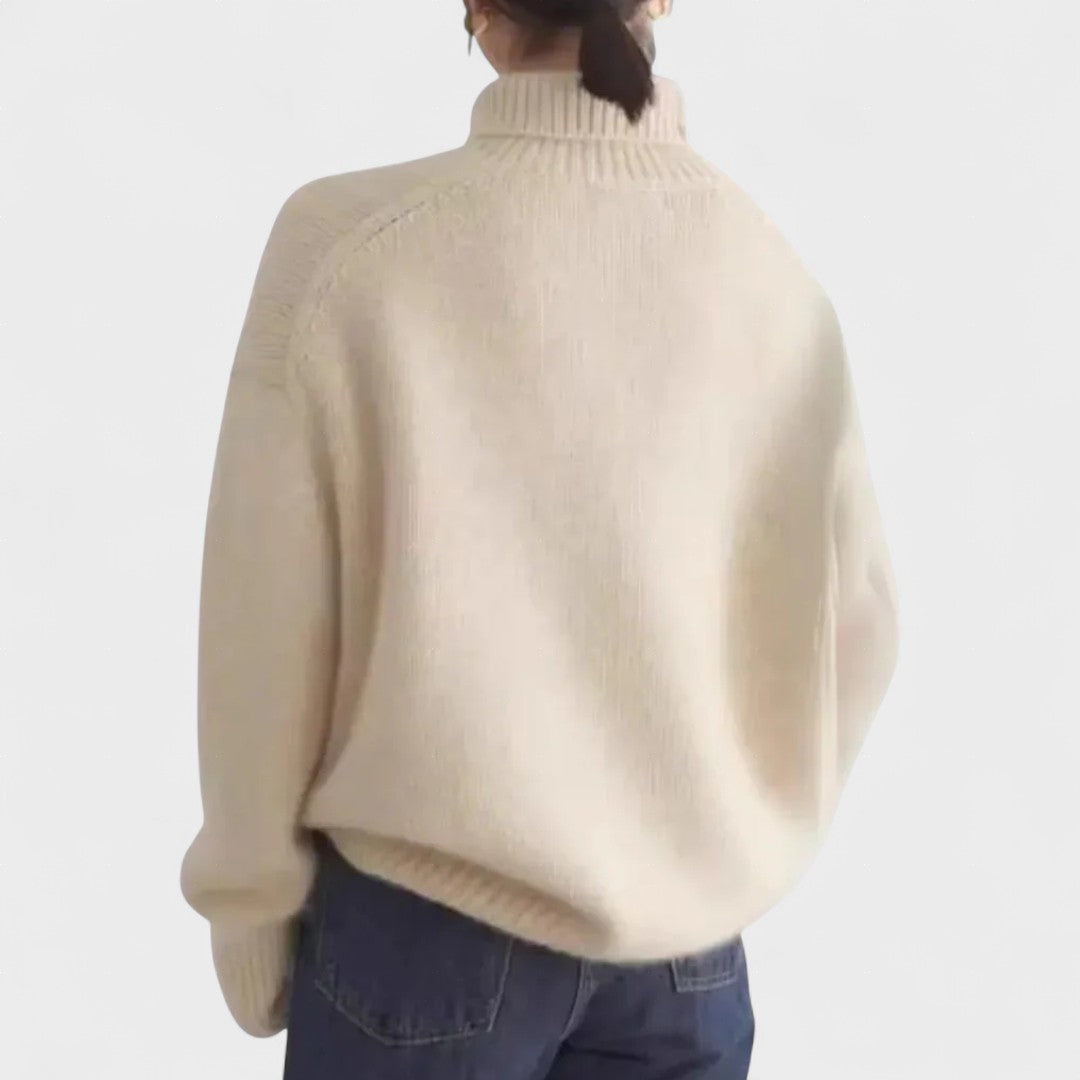 Edith | High Collar Cashmere Jumper