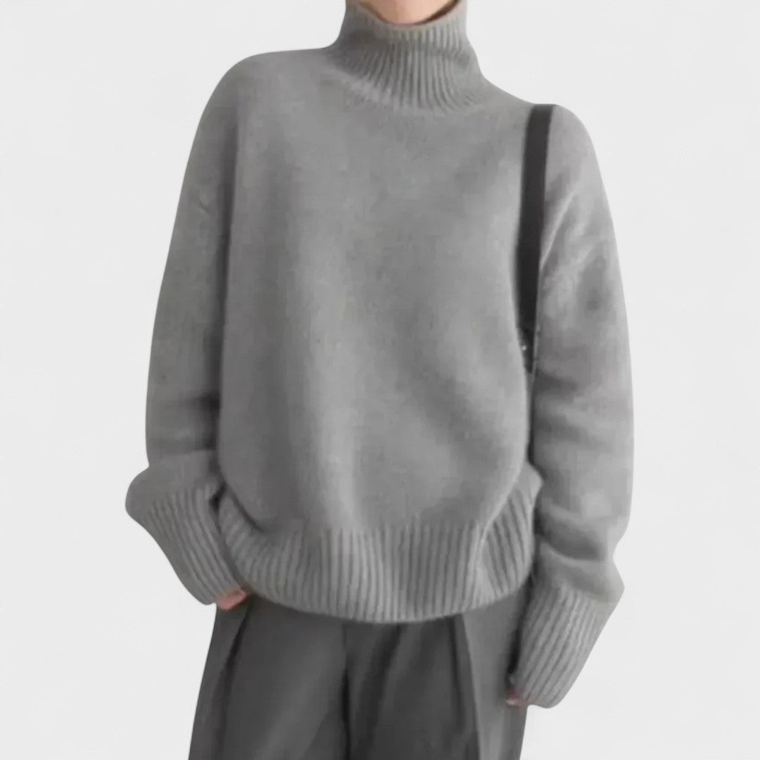 Edith | High Collar Cashmere Jumper