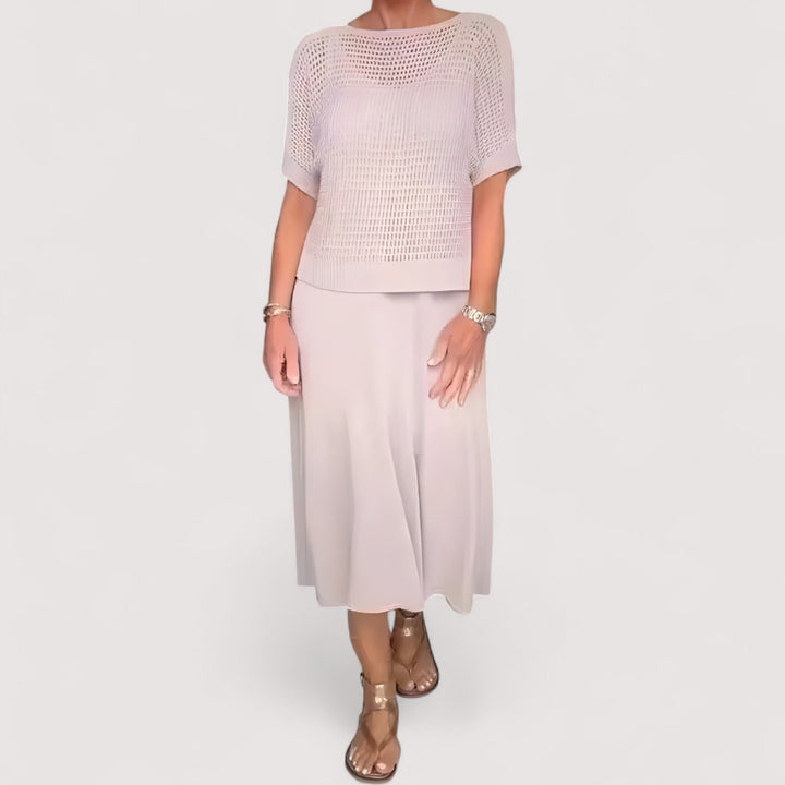 Elina | Summer Dress with Knitted Top