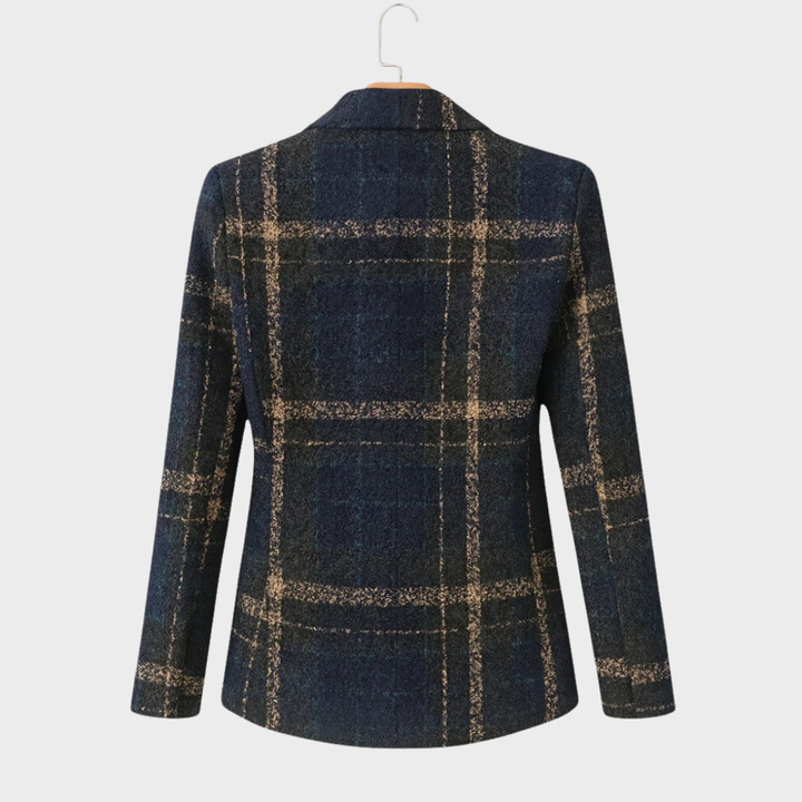 Natalie | Classic checked wool coat