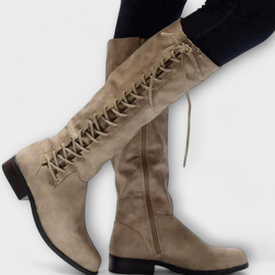 Elegant Lace-Up Boots
