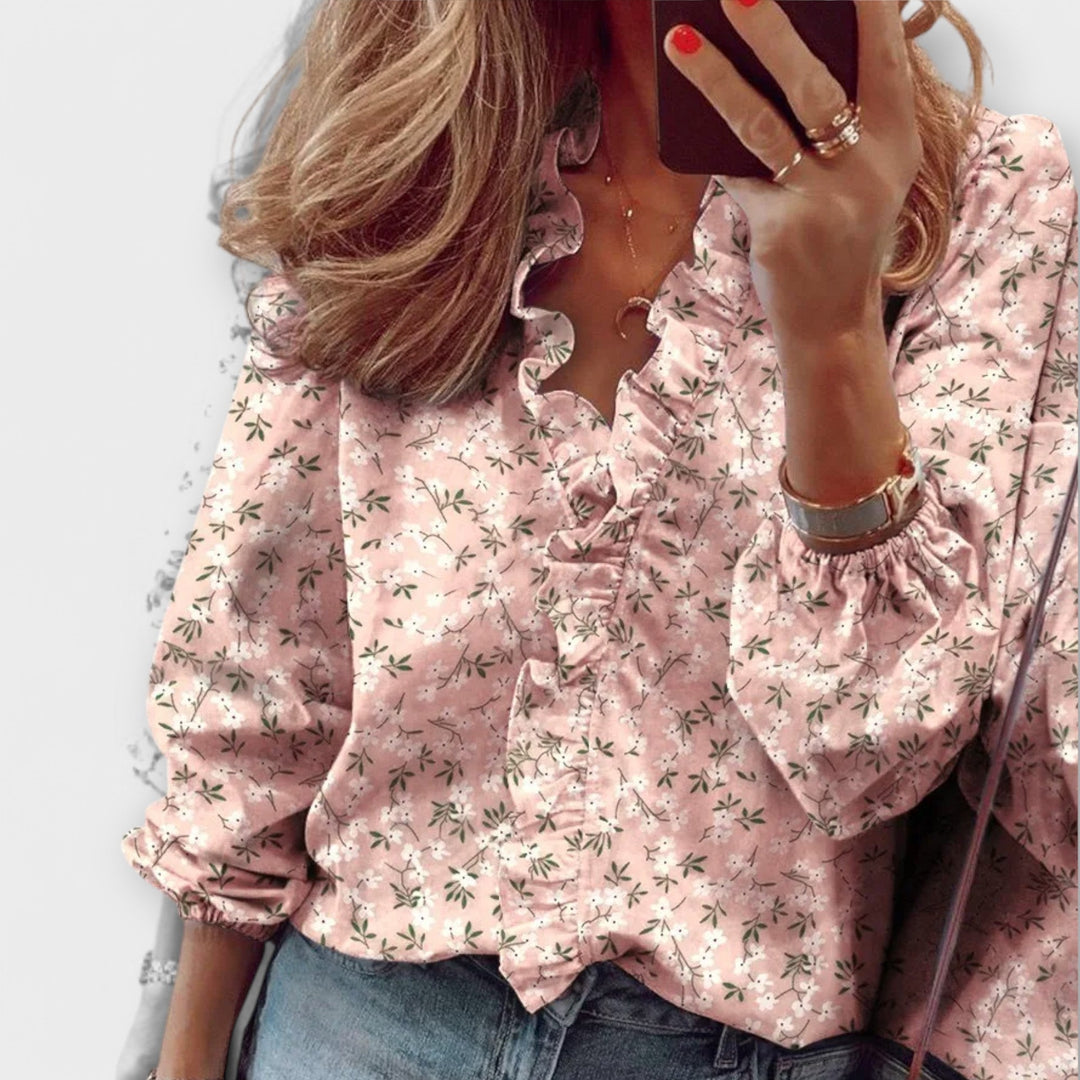 Amie – Elegant Ruffle Blouse