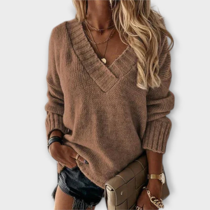 Jane - Cosy V-Neck Jumper