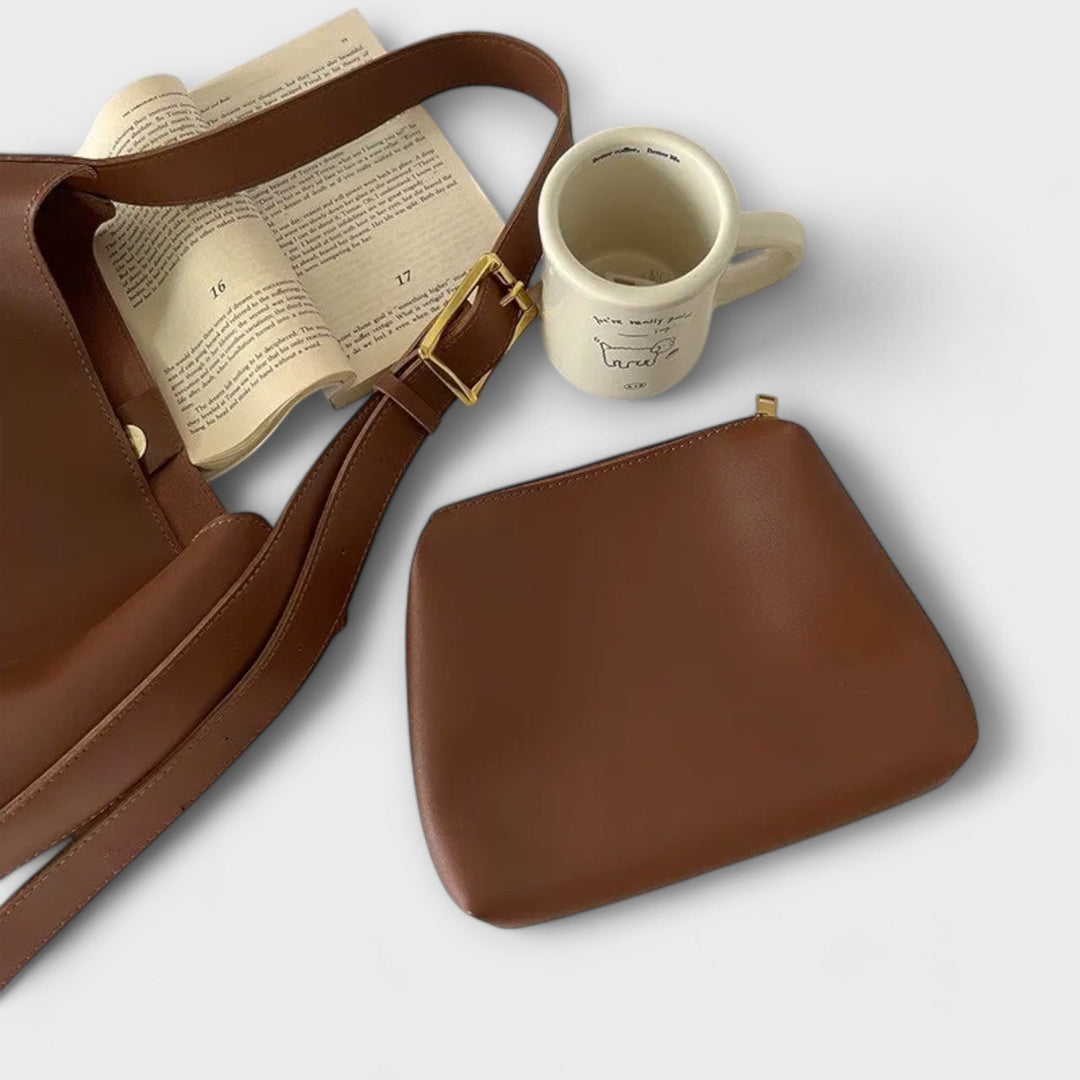 Léora. – Elegant Leather Shoulder Bag