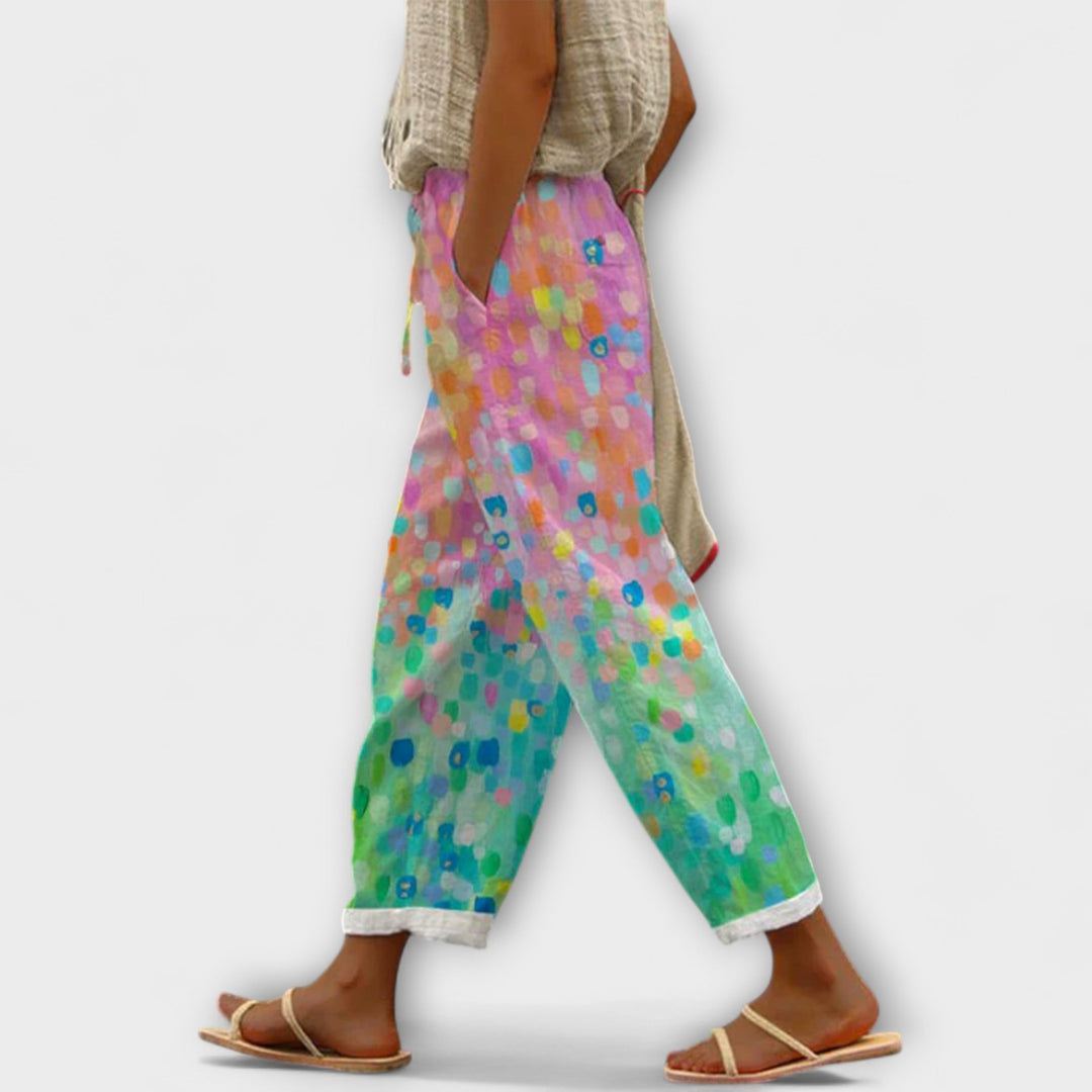 Airish – Characteristically Printed Casual Button Trousers
