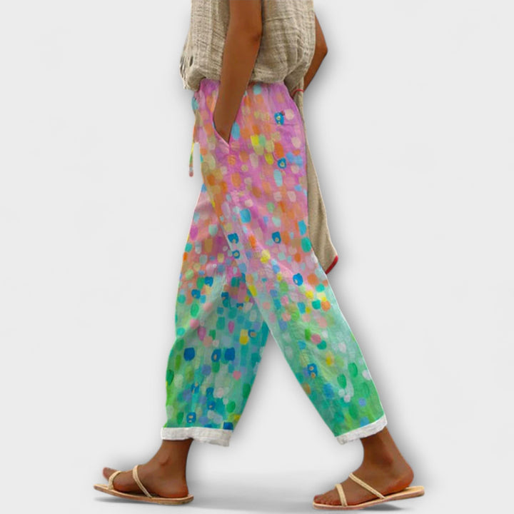 Airish – Characteristically Printed Casual Button Trousers